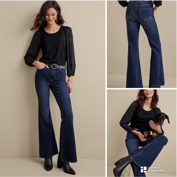 Soft Surroundings Flare jeans - Picture 1 of 7